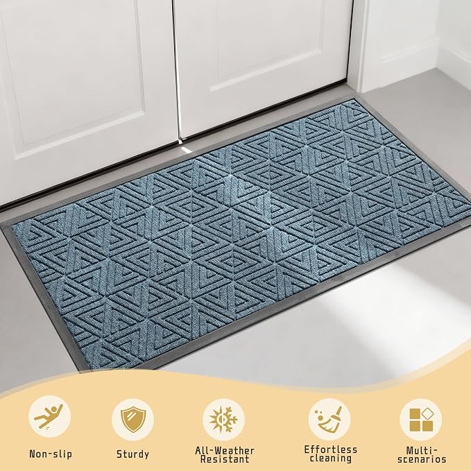 Yimobra Large Door Mat 47x24, All-Weather Waterproof Non-Slip Welcome Matt - Image 7