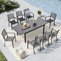 MFSTUDIO Outdoor Dining Set for 8, Patio Dining Set by MFSTUDIO