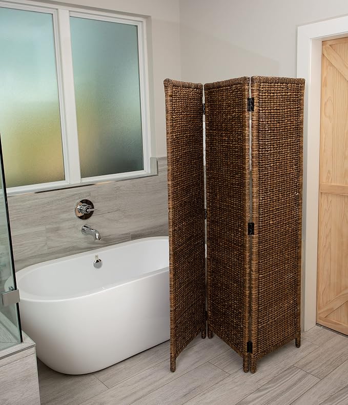 BIRDROCK HOME 3 Panel Seagrass Room Divider - Image 4