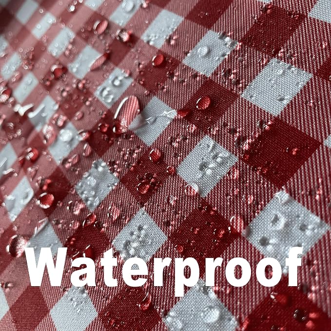 Classic Gingham Plaid Tablecloth Fabric - Image 2