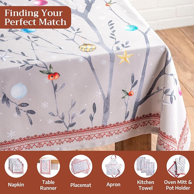 Maison d' Hermine Table Cloth Rectangle Table 100% Cotton 54 x 72 Inches Fall - Image 4