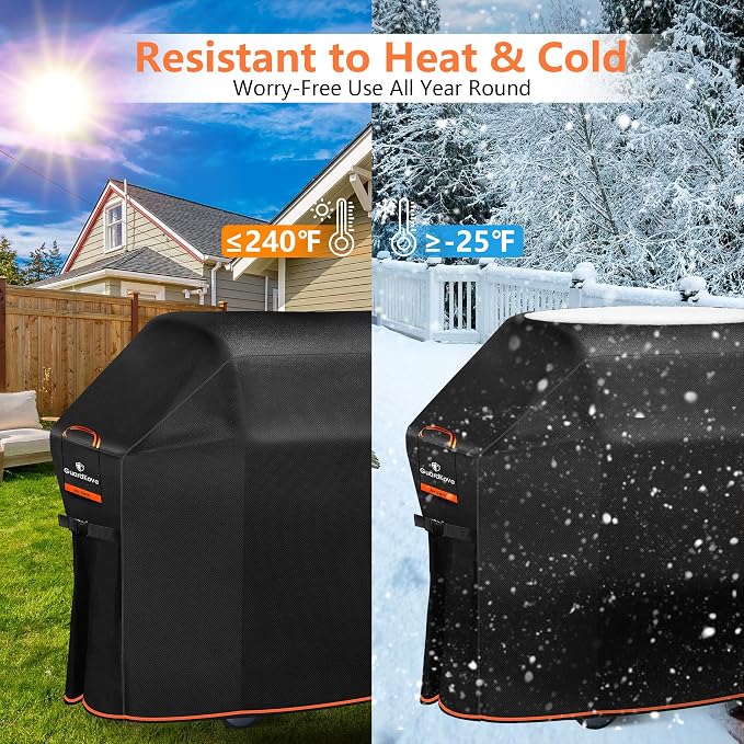 60" Grill Cover for Outdoor Grill, Waterproof, Tear & Fade Resistant BBQ Cover - Image 8