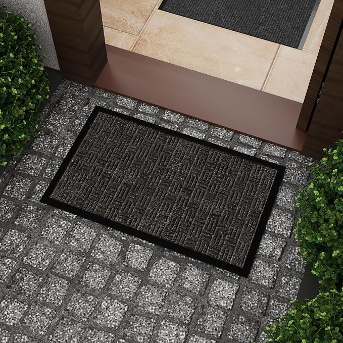 Ottomanson Heavy Duty Rubber Floor Mat – Non-Slip, Waterproof, or Patio – Stain - Image 2