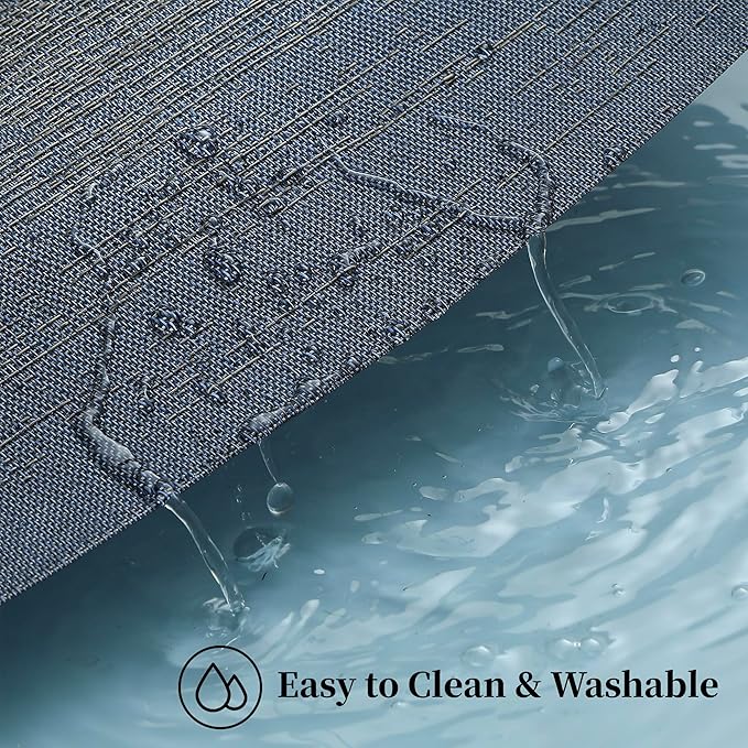 Leetaltree Denim Blue Placemats Set of 6 - Image 5