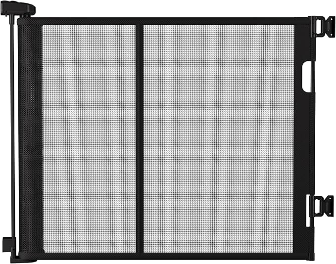 71 inches Extra Wide Retractable Baby Gate, 34 inches Tall Pet Gate by Unknown