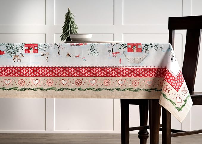 Maison d' Hermine Table Cloth Square Table 100% Cotton 54 x 54 Inches Fall - Image 6
