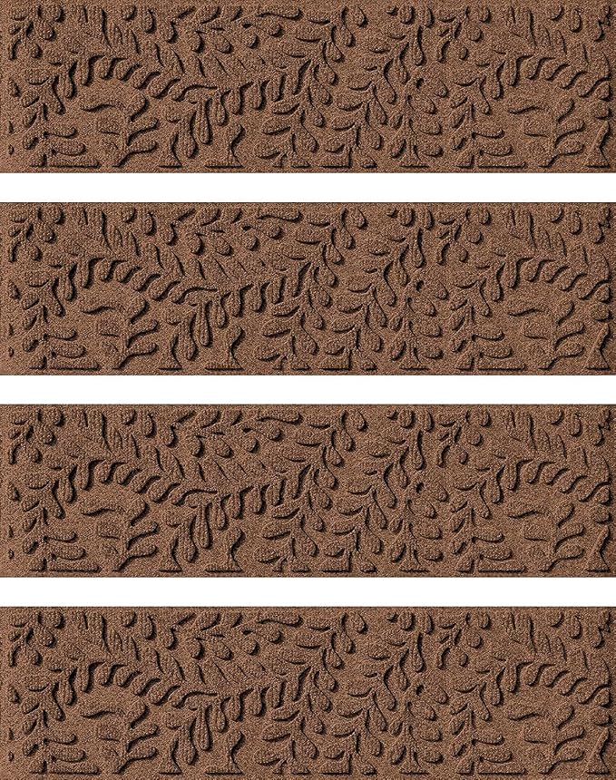 Bungalow Flooring Waterhog Stair Treads – 8 1/2 x 30 Inches, Water-Trapping by BungalowFlooring