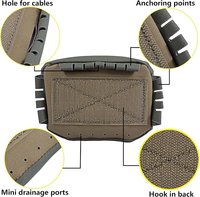 Tactical NVG Battery Pouch Helmet Mounted, Counter Weight Pouch GP Balance - Image 3