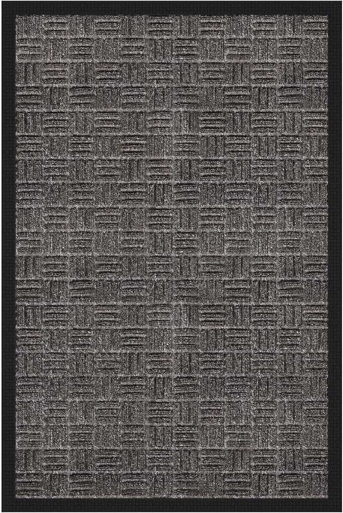 Ottomanson Heavy Duty Rubber Floor Mat – Non-Slip, Waterproof, or Patio – Stain by Ottomanson