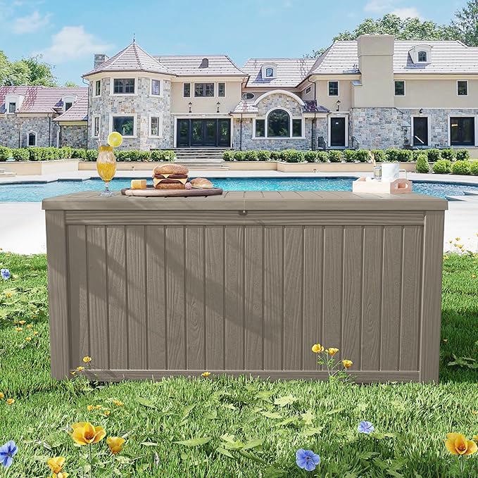 150 Gallon Outdoor Storage Box – Resin Deck Box - Image 5