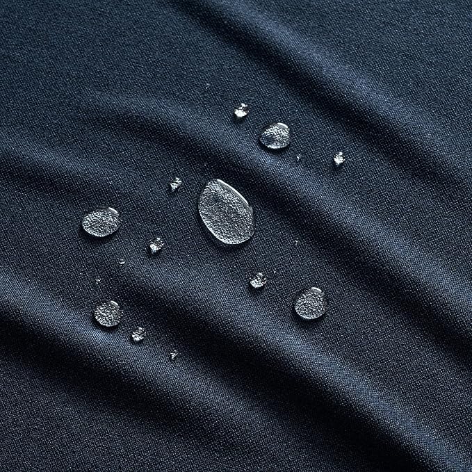 MIULEE Navy Blue Linen Polyester Tablecloth 60x104 Inch Rectangle Table Cloth - Image 2