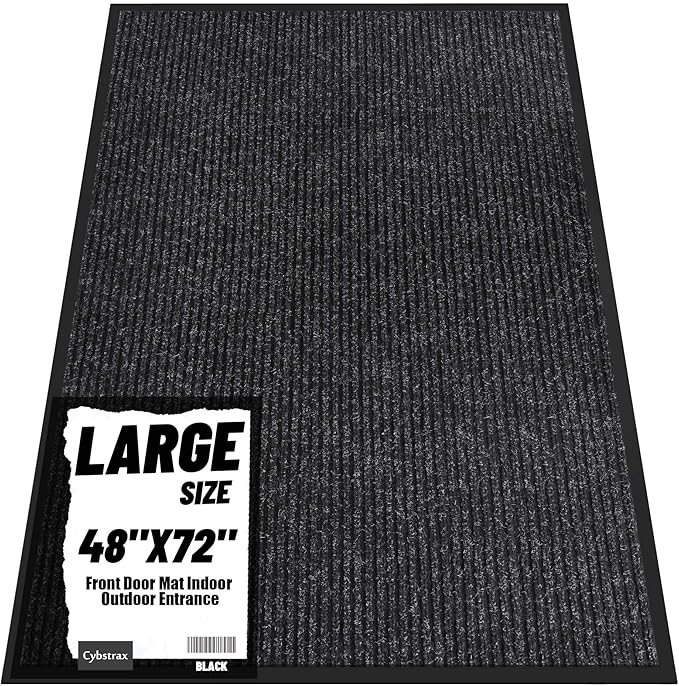 Front Door Mat Indoor Outdoor Entrance, Non-Slip Absorbent Entryway Mat by Unknown