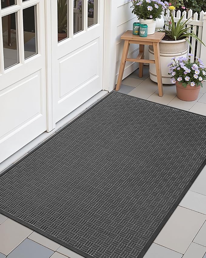 Color&Geometry Large Front Door Mat Outside Entrance, Heavy Duty Non Slip Low by COLORG