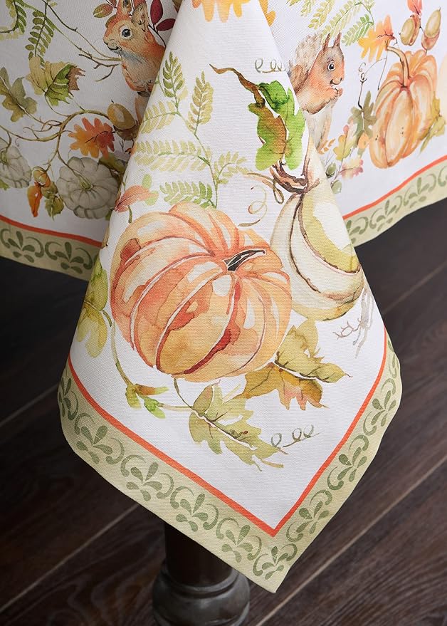 Maison d' Hermine Table Cloth Rectangle Table 100% Cotton 70 x 90 Inches Fall - Image 8