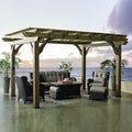 Backyard Discovery Somerville 14' x 10' Cedar Wood Pergola Kit by BackyardDiscovery