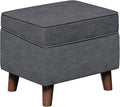 Storage Ottoman with Adjustable Cover, Soft Step Stool, Footrest and Seat by FAGAGA
