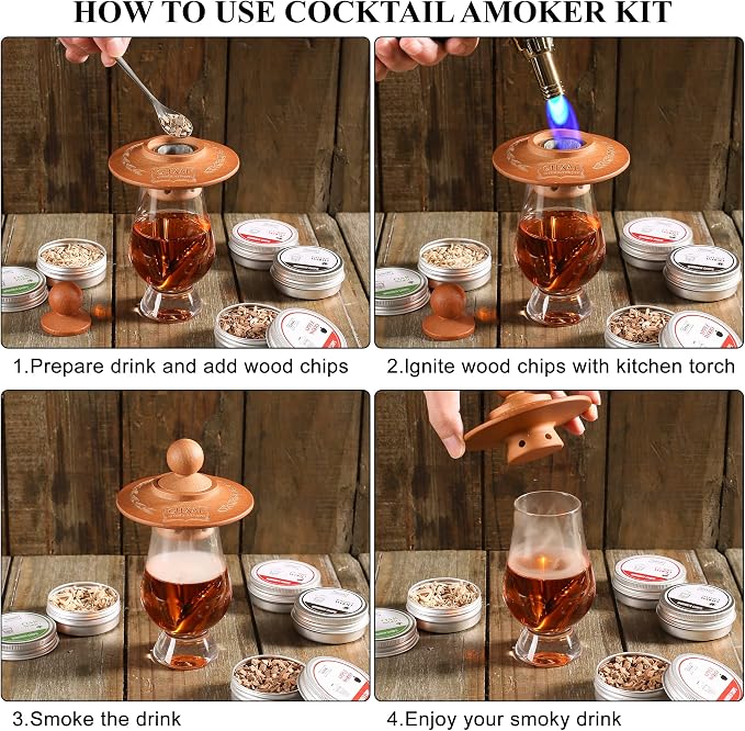 Bourbon Whiskey Cocktail Smoker Kit - Image 6