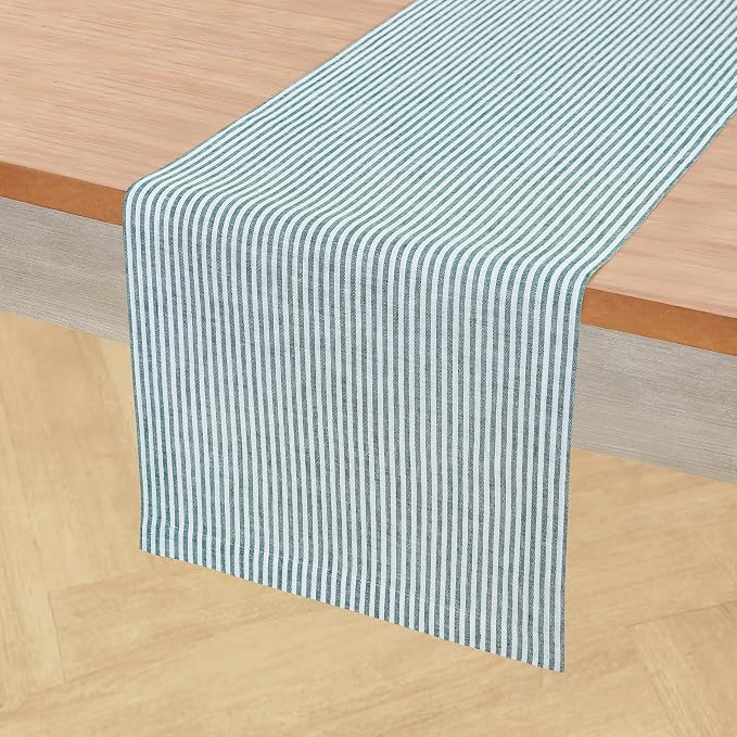 Solino Home Linen Striped Table Runner 60 Inches - Image 2