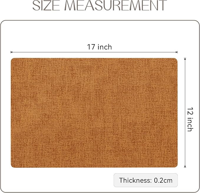 Romanstile Vinyl Placemats Set of 8-12 X 17 Inch - Image 6