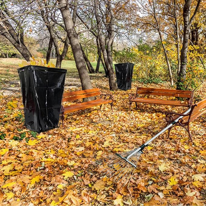 2PCS Trash Bag Holder Outdoor Leaf Bag Support Stand - Image 3