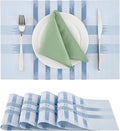 Leetaltree Geometric Print Blue Placemats Set of 4 by Leetaltree-ArtatEveryTable