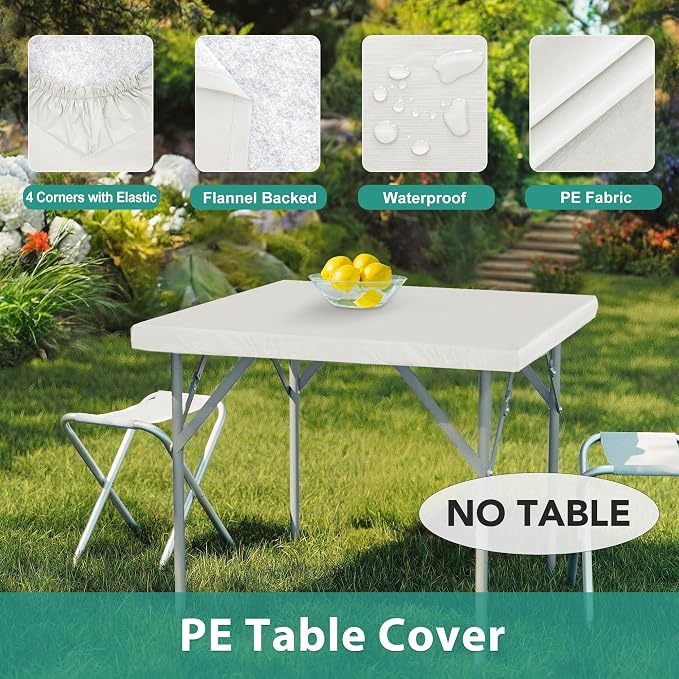 LUSHVIDA 2 Packs Vinyl Card Tablecloth - Image 8