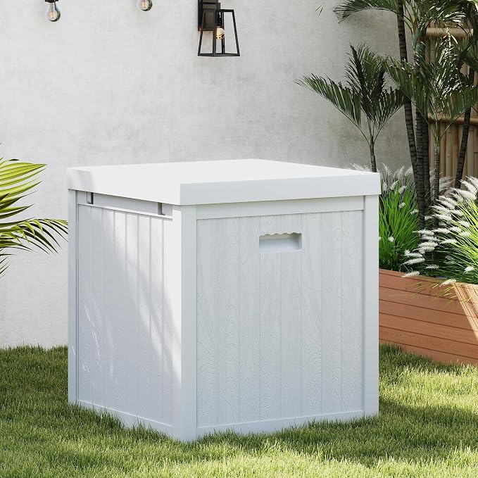 ZYJOYY 51 Gallon Resin Deck Box, Outdoor Storage Box Waterproof - Image 4
