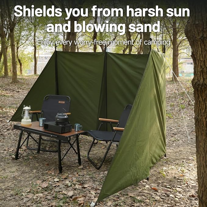 Himalaya Camping Windbreaks Privacy Fence Stove Windshield Shelter Wind Screen - Image 6