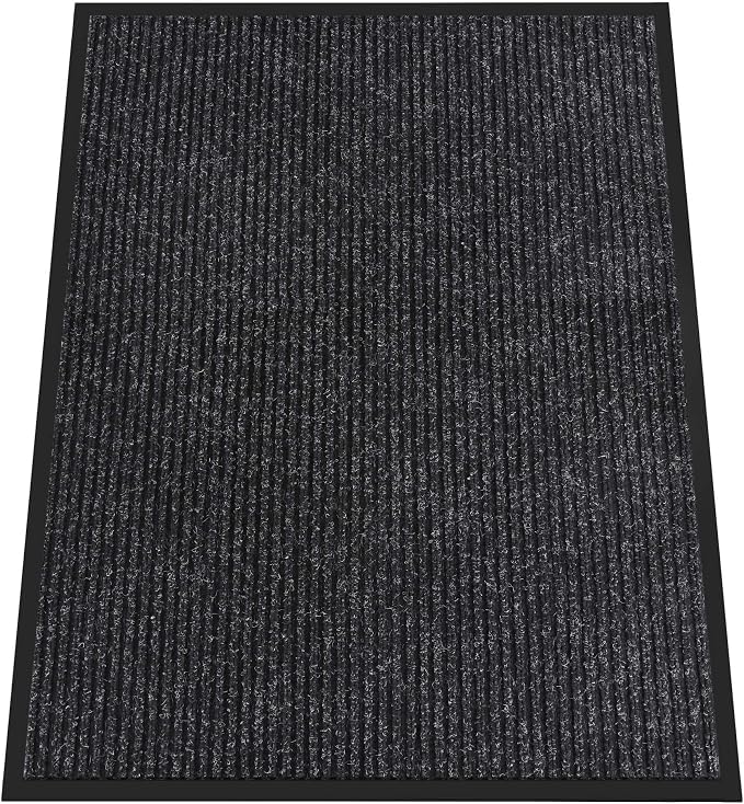 Indoor Outdoor Door Mat, Rubber Backing Non Slip Front Door Mat Outside Entrance by HOMEK