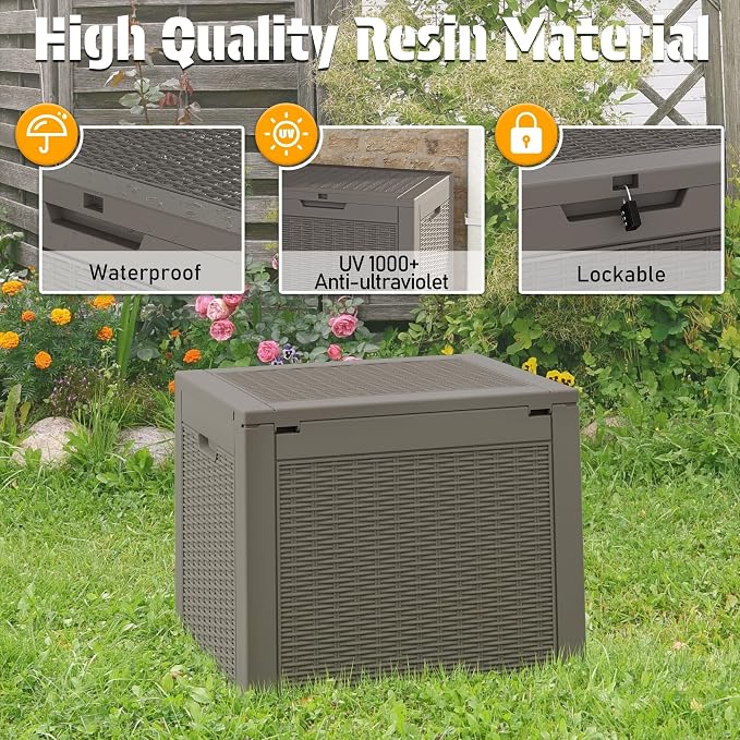 NUNU LAB 35 Gallon Outdoor Storage Box Waterproof, Outside Package Delivery - Image 6