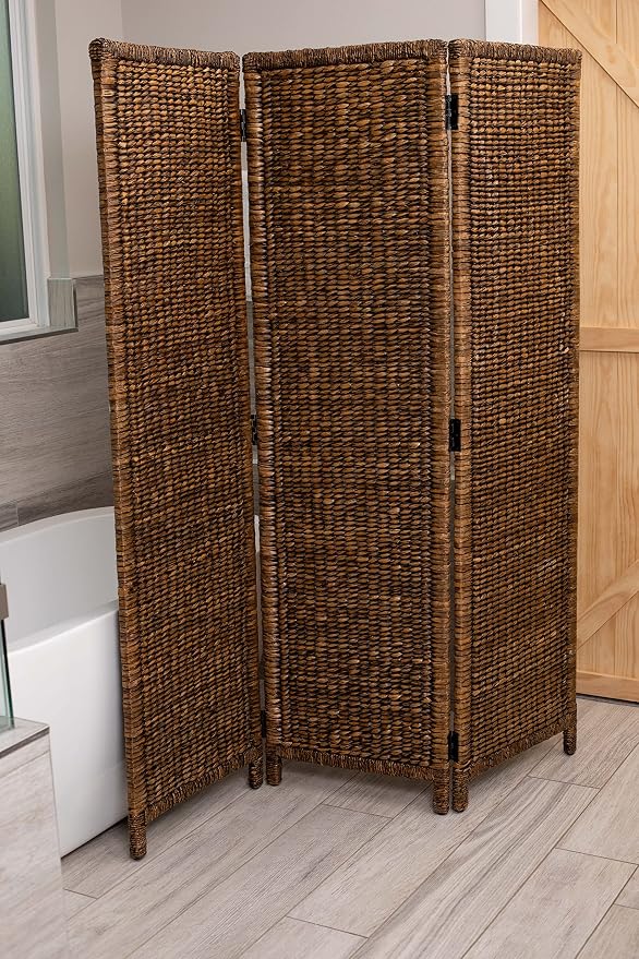 BIRDROCK HOME 3 Panel Seagrass Room Divider - Image 8