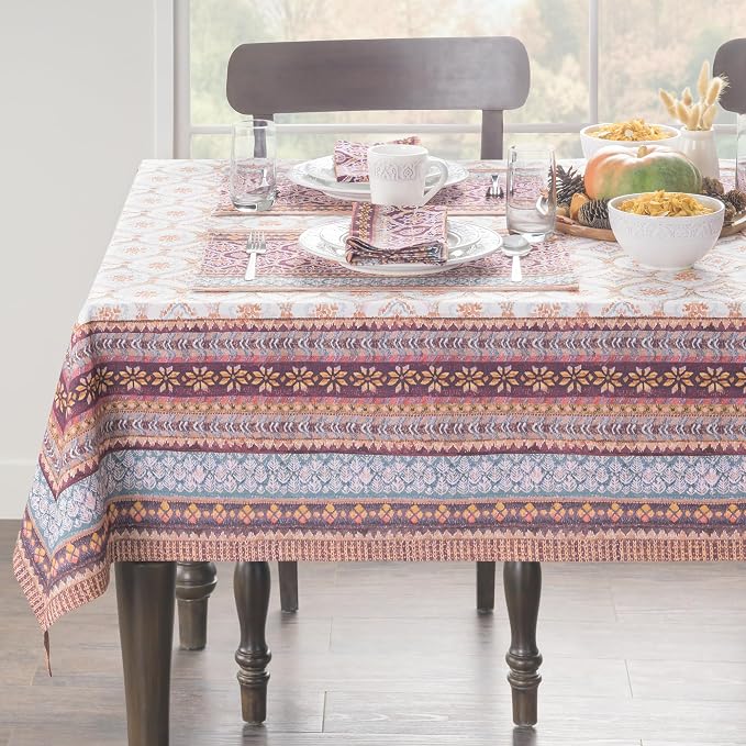 Maison d' Hermine Table Cloth Square Table 100% Cotton 54 x 54 Inches Fall - Image 8