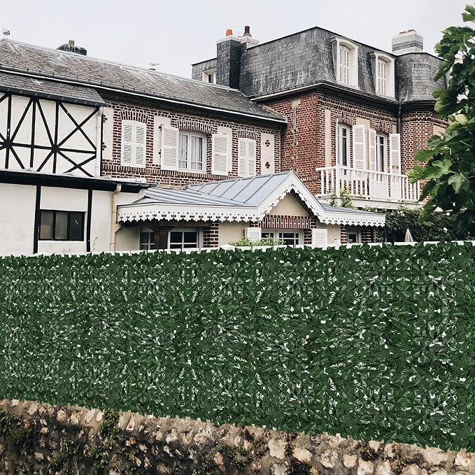 Faux Ivy Privacy Fence Screen Outdoor Expandable Artificial Greenery Roll Fake - Image 6