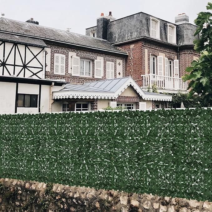 Faux Ivy Fence Privacy Screen Outdoor Expandable Artificial Greenery Roll Fake - Image 6