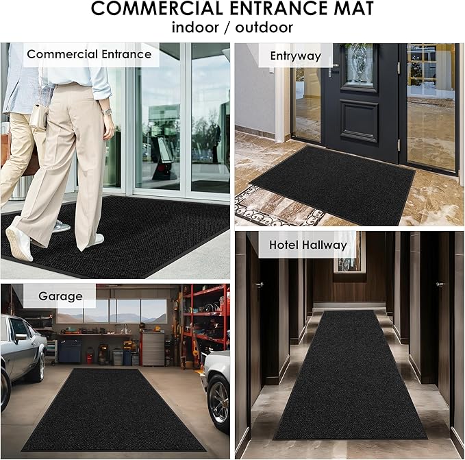 2′ x 57′ Front Door Mat Indoor Outdoor Entrance, Commercial Floor Mat Heavy - Image 8