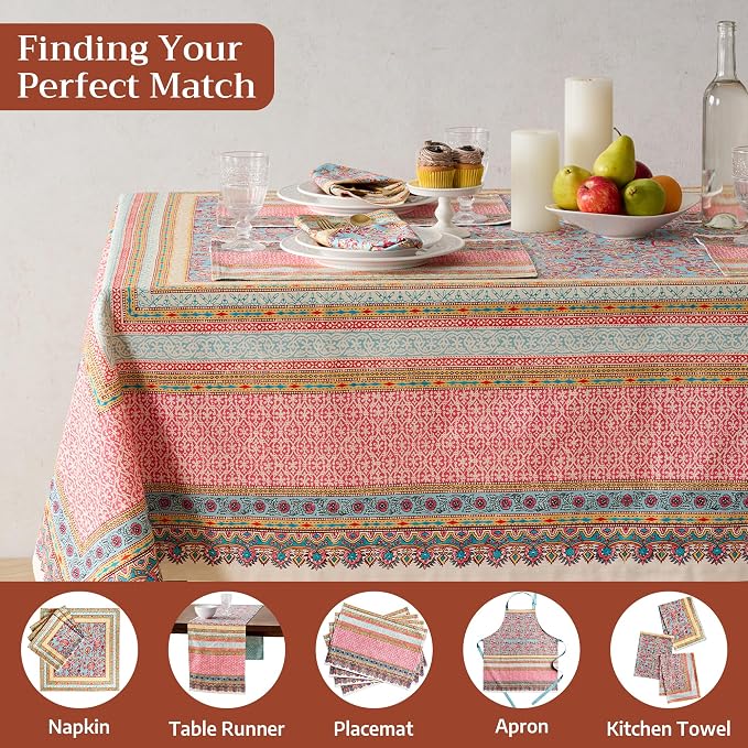 Maison d' Hermine Premium Table Cloth Square Table 100% Combed Cotton 70 x 70 - Image 7