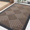 Smiry Front Door Mat Outside Entrance, Heavy Duty Outdoor Indoor Mat, Natural by Smiry
