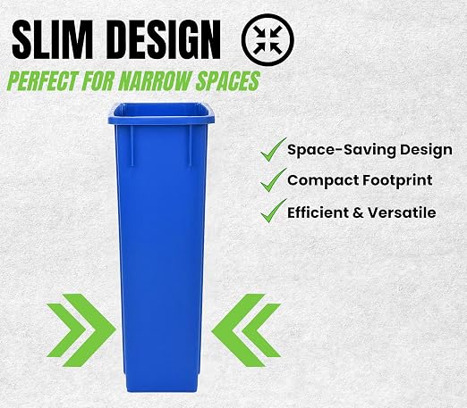 Alpine Commercial Slim Trash Can 23 Gallon - Image 3