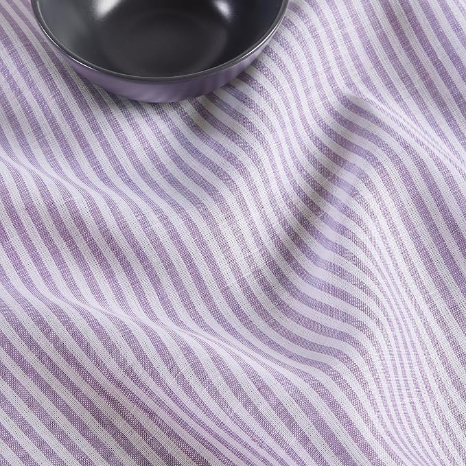 Solino Home Linen Striped Table Runner 132 Inches Long - Image 8