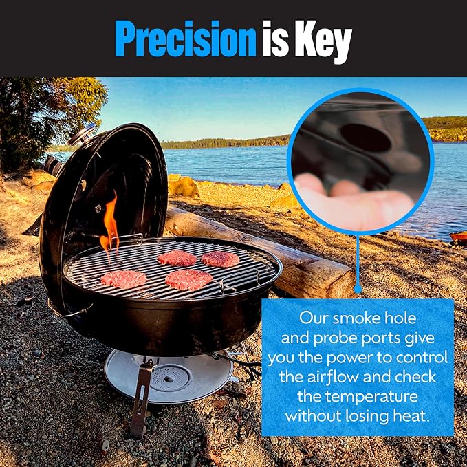 SnS Grills Slow ‘N Sear Travel Kettle, 2-Zone Cook Charcoal Basket and Easy - Image 8