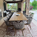 PURPLE LEAF 11 Pieces Outdoor Dining Set All Weather Wicker Patio Dining Set by Unknown