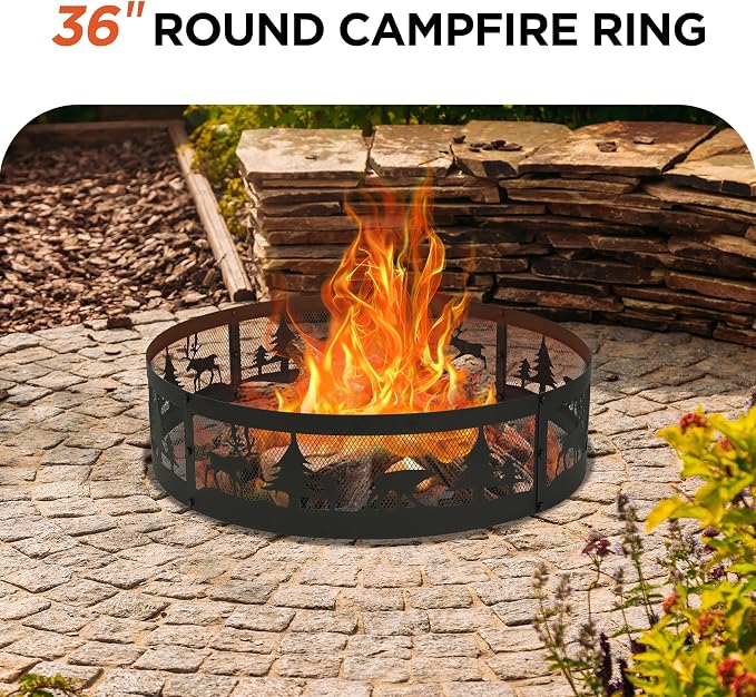 Red Mountain Valley 36 Inch Fire Pit Ring - Image 2
