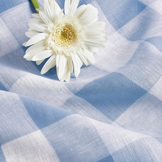 Solino Home Linen Checkered Table Runner 120 Inches Long - Image 9