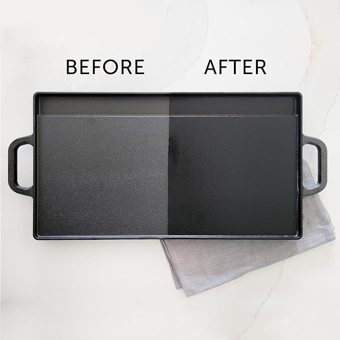 CARON & DOUCET - Cast Iron Cleaning & Conditioning Set: Seasoning Oil & - Image 7
