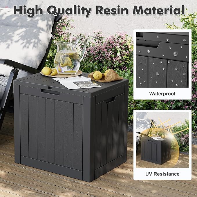 31 Gallon Outdoor Storage Deck Box Waterproof, Garden Tool, Backyard Cushion - Image 2