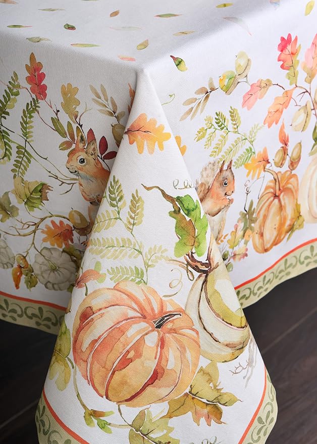 Maison d' Hermine Table Cloth Rectangle Table 100% Cotton 60 x 90 Inches Fall - Image 8