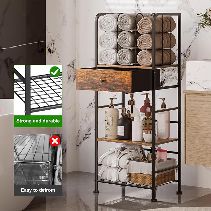 Towel Rack Free Standing 3-Tier - Image 5