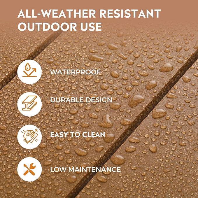 Costaelm Patio Bistro Table, Outdoor Bistro Dining Pub Table - Image 4
