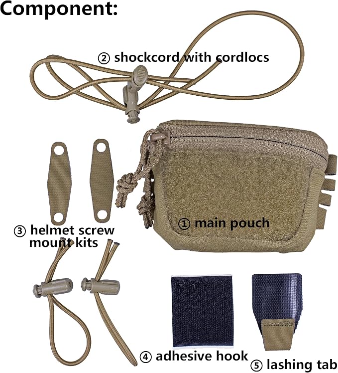 Tactical NVG Battery Pouch Helmet Mounted, Counter Weight Pouch GP Balance - Image 5