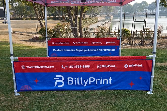 Custom Half Wall for 10' x 10' Canopy Pop-Up Tent for Tradeshows, Featuring - Image 4